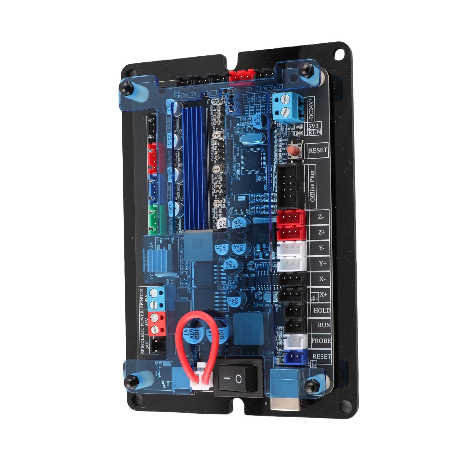 FTVOGUE Tablero Controlador GRBR de 32 Bits 3 Ejes CNC CNC Paseador del Motor del Motor Paso a Paso con la Unidad de Ejes de Doble Y para la Máquina de Grabado de la Carpintería