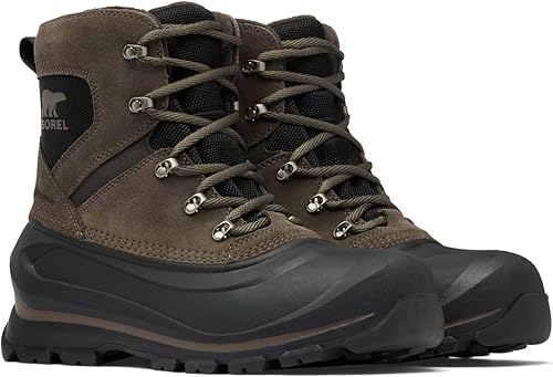 SOREL Men's Buxton Lace Waterproof Boot - Major, Black - 13