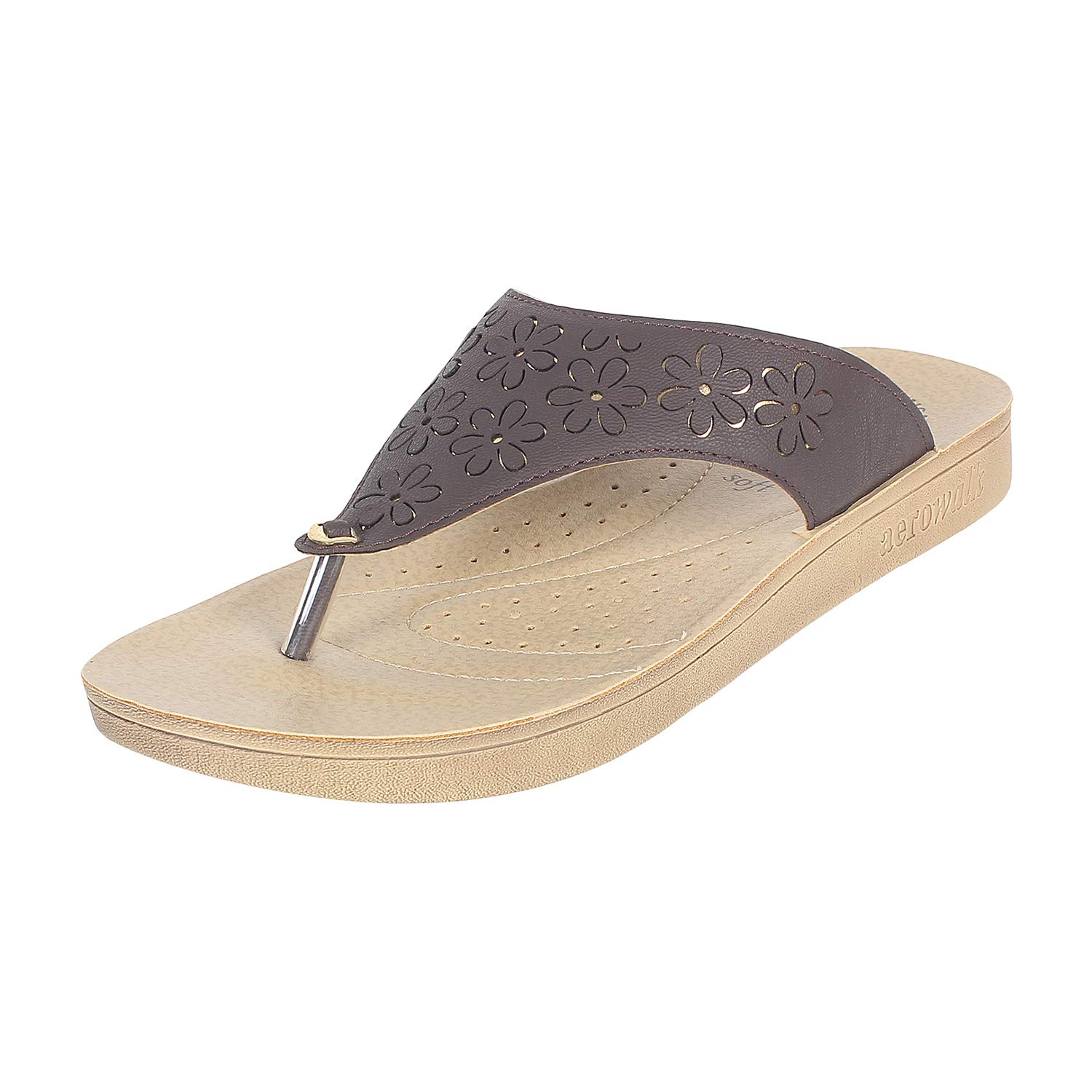 AEROWALK Stylish Fashion Sandal/Slipper for Women | Comfortable| Lightweight | Anti Skid | Casual Office Footwear (MZ45_BLACK_4_NT) (B089GWCLQW) Amazon Price History, Amazon Price Tracker