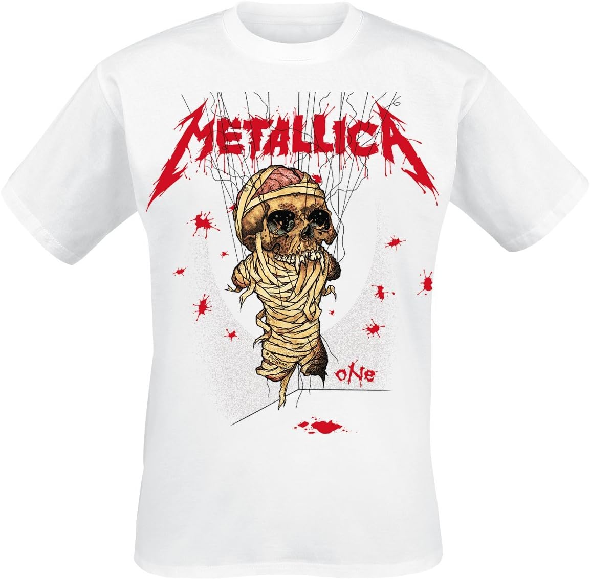 Metallica Men's One Landmine T-Shirt White - Image 7