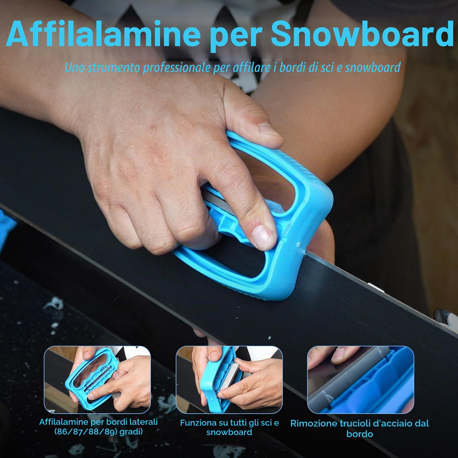 XCMAN Set Completo da Sci e Snowboard Con Ferro da Stiro, Cera, Sintonizzatore, PTEX per Tuning e Riparazione