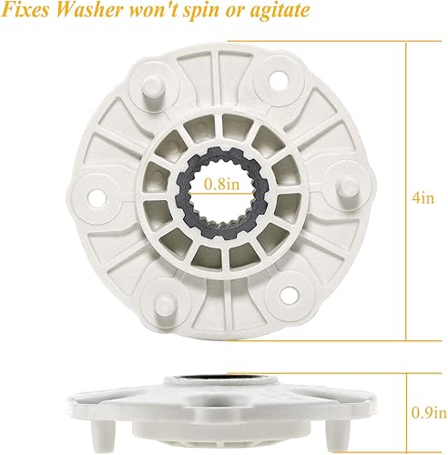Miniatura 3 de 4413ER1003B PBT-GF30 Conjunto de cubo de rotor de lavadora (O-E-M) para lavadora LG Kenmore Reemplazar MBF618448,4413EA1002B, 4413ER1001C,