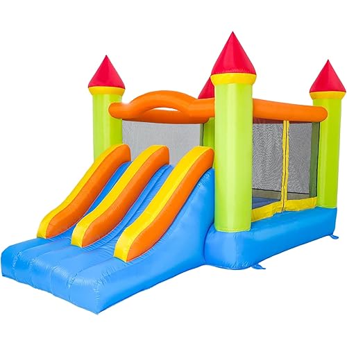 Bounce House, Inflatable Bouncy Castle for Kids 3-10, Bouncy House with Big Slide & Blower, 13ft Lx8.2ft Wx8ft H, Jump House Outdoor Indoor Use, Nice Choice for Backyard Party&Birthday Gift
