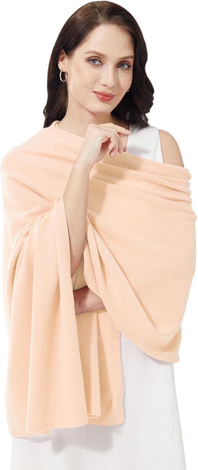 Soft Cashmere Blend Wrap Chic Scarf Stole for Women Wayfarer Travel Extra Large 87"x28"