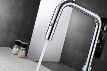 MICE Küchenarmatur ausziehbar mit Doppel-Strahl-Diffusor verchromt Serie Niza GCE027