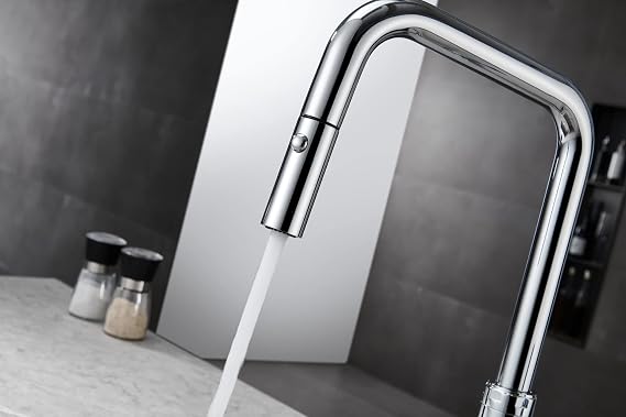 MICE Küchenarmatur ausziehbar mit Doppel-Strahl-Diffusor verchromt Serie Niza GCE027