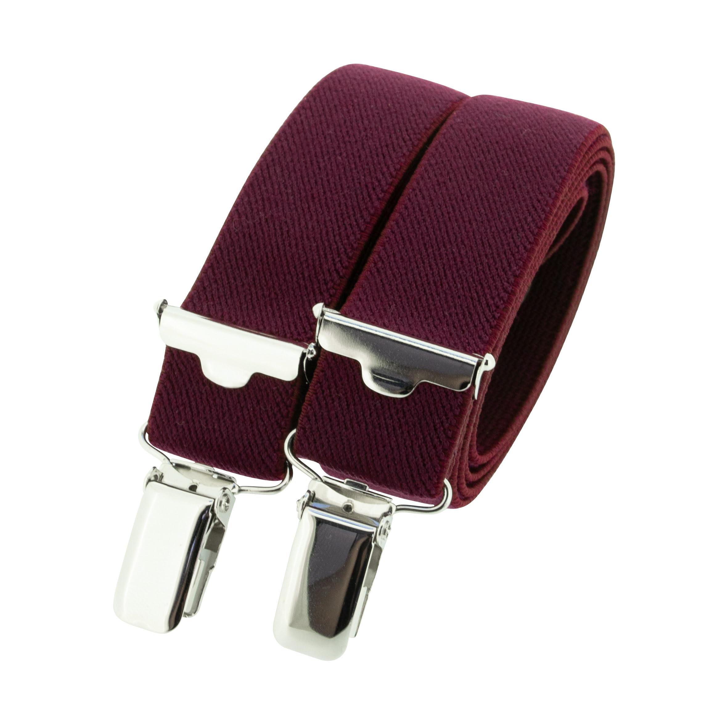 Bretelles fines Bordeaux grenat - Made in Belgium