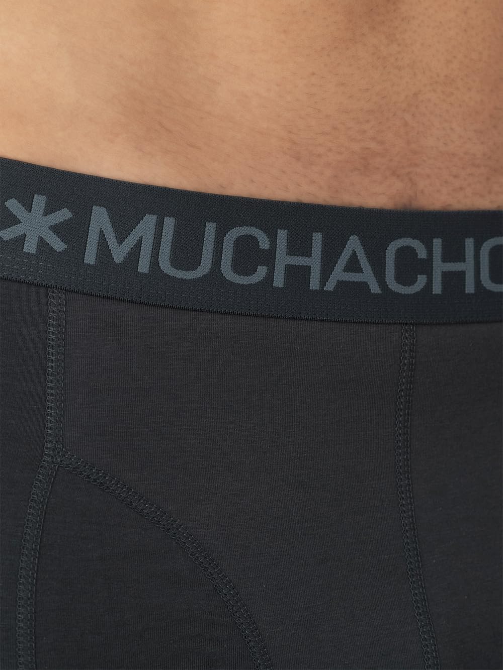 Muchachomalo Uomo Boxer 10-Pack, Tinta Unita, Cotone, Fascia Elastica