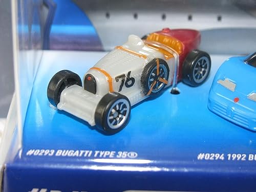 Miniatura 2 de Micro Machines 2021 Serie 5 World Pack #14 Bugatti Speed Legends Tipo 35, EB110 Super Sport, Divo, Veyron, Chiron