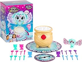 Magic Mixies Magic Potion Cauldron Game. Place The Magic Ingredients Into The Cauldron and Make The Exclusive Mixling Leap Up and Out to Win