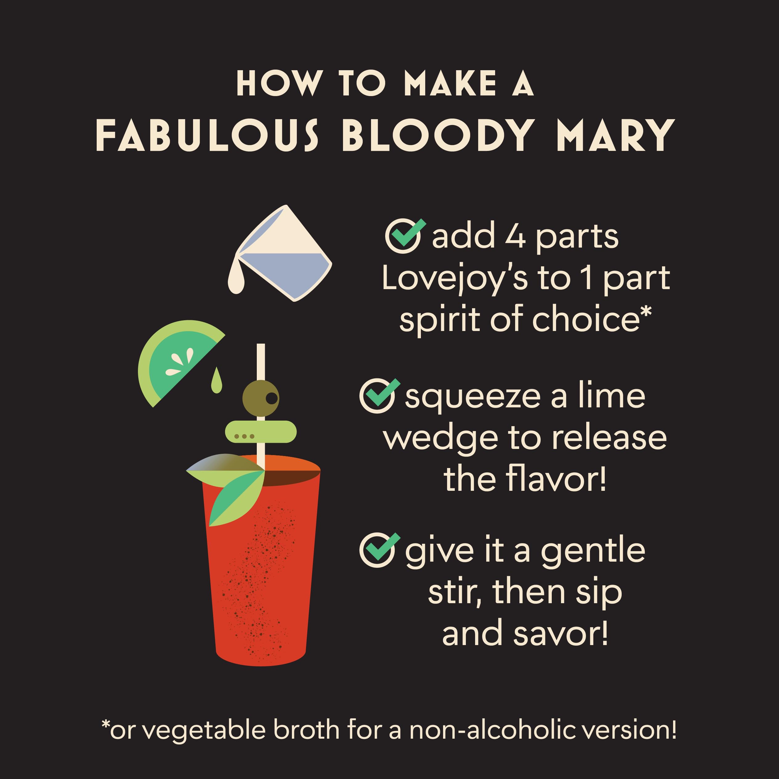 Amazon.com : Lovejoy's Bloody Mary Mix Trio for Cocktails, Premium