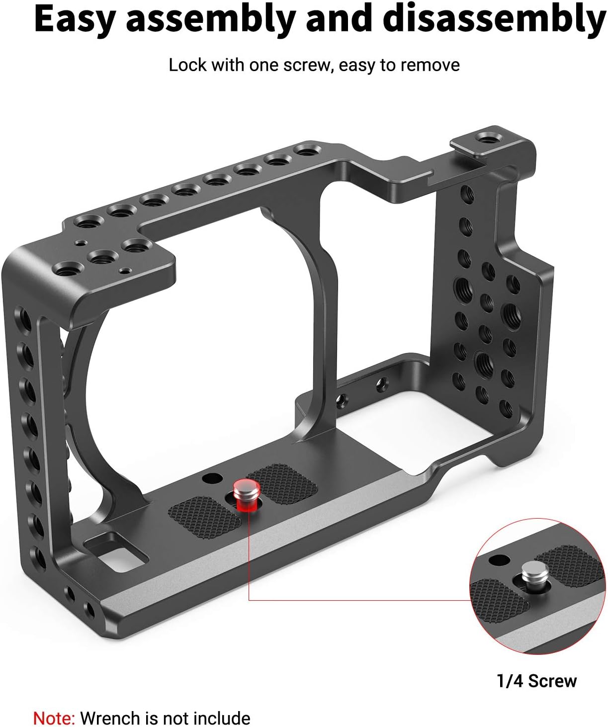 Nеw Dеаl SMALLRIG Camera Cage only for Sony A6000 A6300 ILCE-6000 ILCE-6300 NEX7 with 1/4 3/8 Mounting Points and Built-in Cold Shoe - 1661