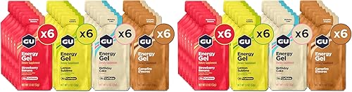 Vista 32 de GU Energy Original Sports Nutrition - Geles energéticos, 24 unidades, vegano, sin gluten, kosher y sin lácteos, energía sobre la marcha