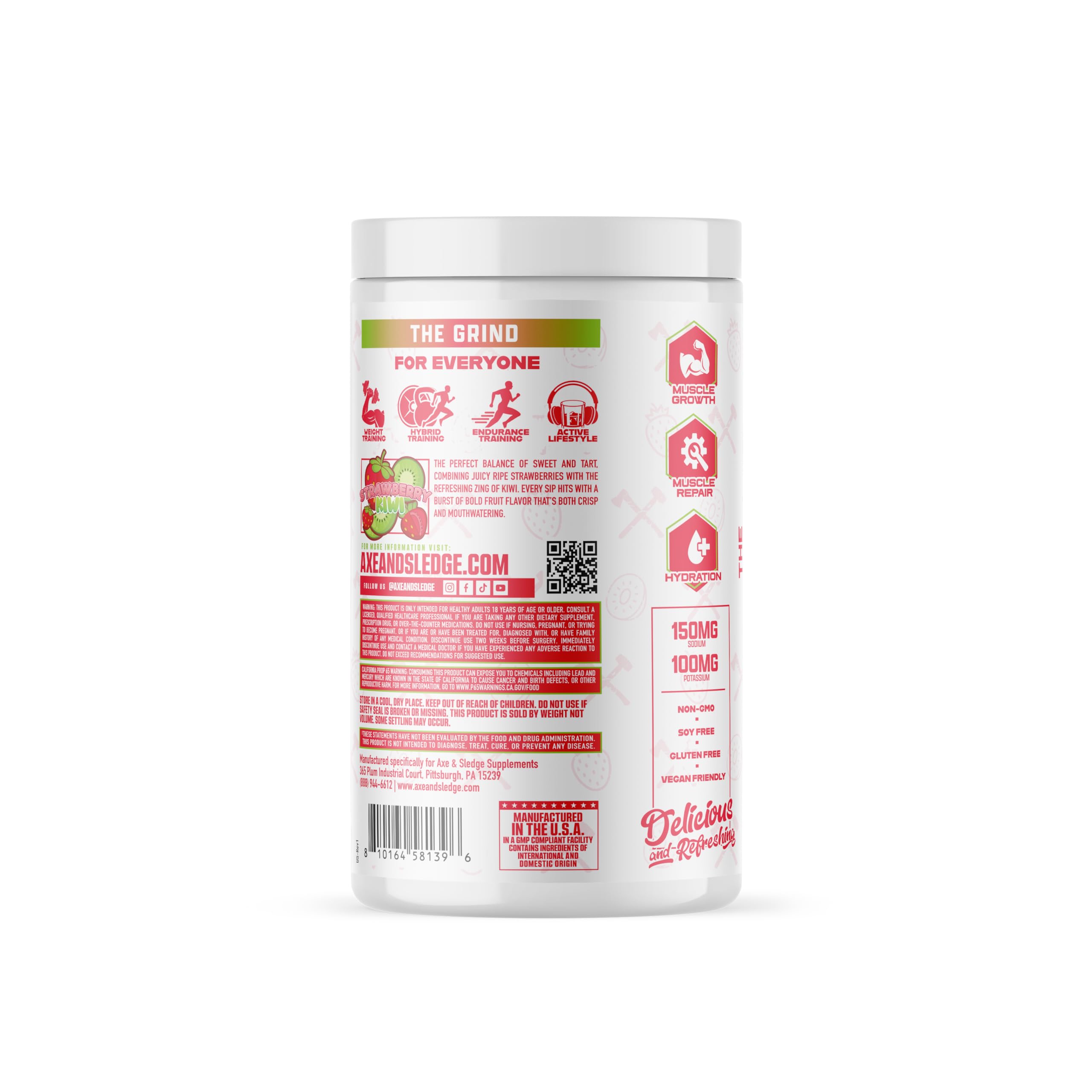 The Grind Essential Amino Acids, Branched Chain Amino Acids, 30 Servings (Strawberry Kiwi) — Amazon image 3