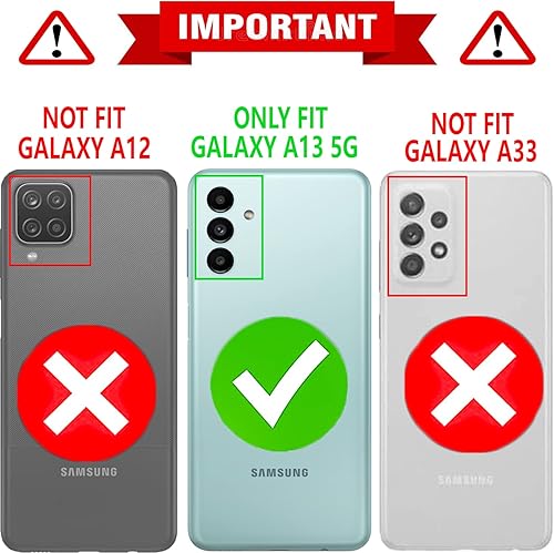 Miniatura 2 de STARSHOP Funda compatible con Samsung Galaxy A13 5G, con protector de pantalla de vidrio templado incluido, protección contra caídas de grado