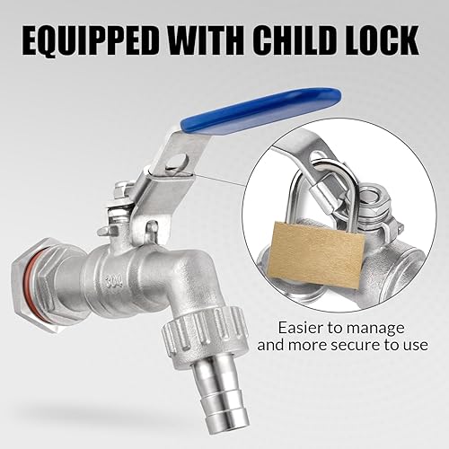 Miniatura 3 de Válvula de bola de acero inoxidable 304 de 12 pulgada de mamparo sin soldadura para el hogar Hervidor de cerveza edificio Hervidor de cerveza casero