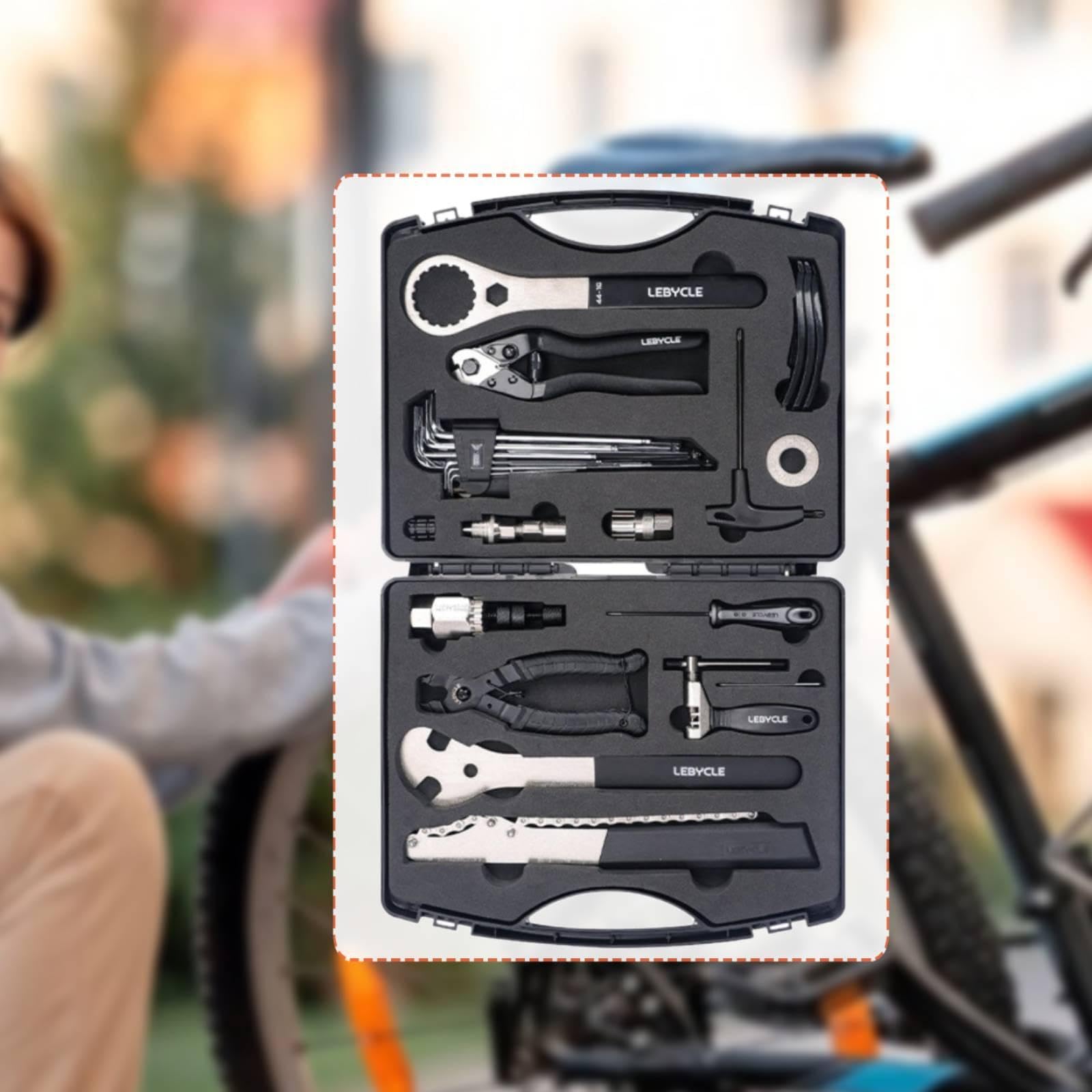 Kit de Herramientas para Bicicletas, Ligero, Resistente a, Compacto, para Reparación, Camping Y Taller.