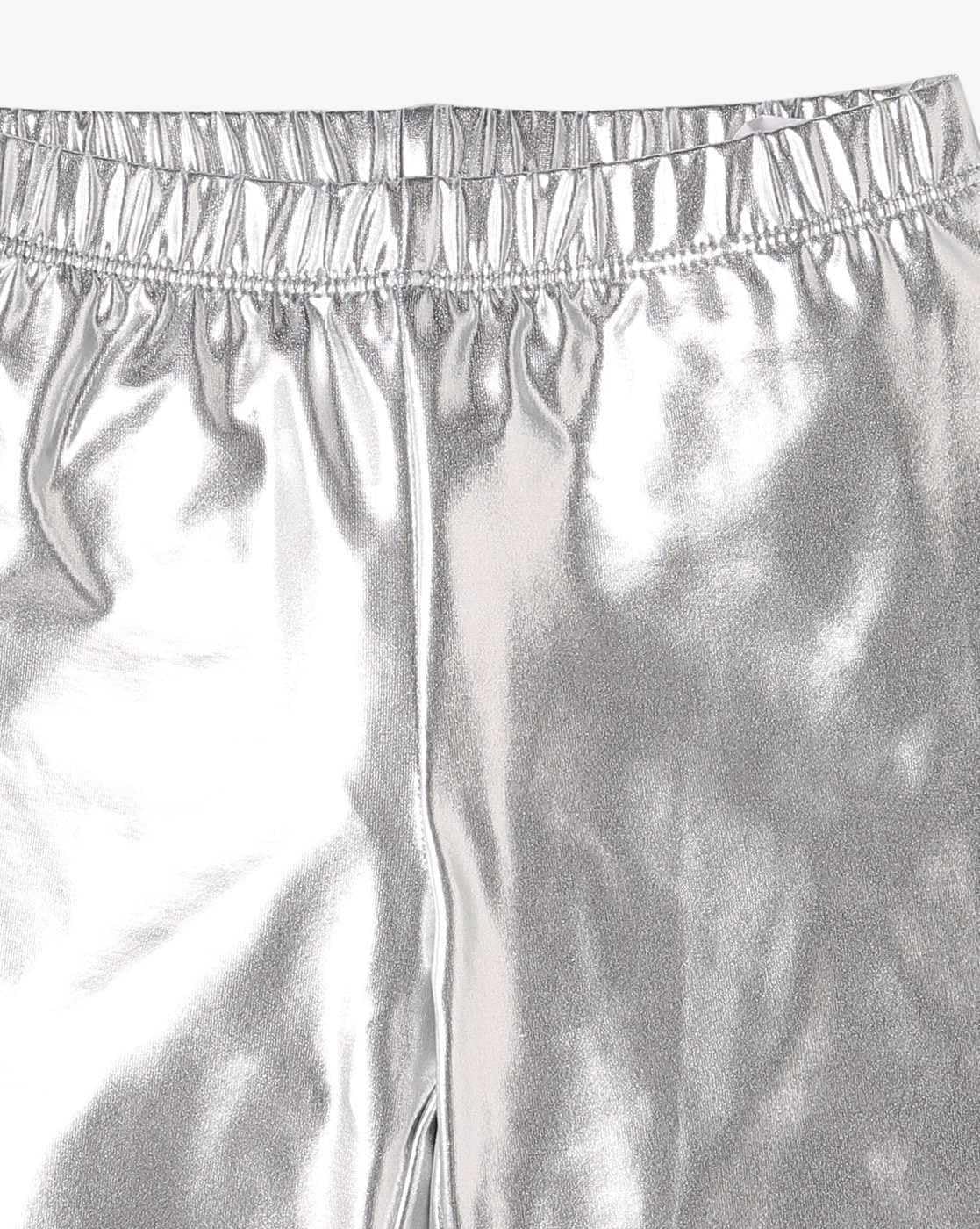 GAP Baby Girl's Skinny Leggings (442319363_Silver - Image 4 thumbnail