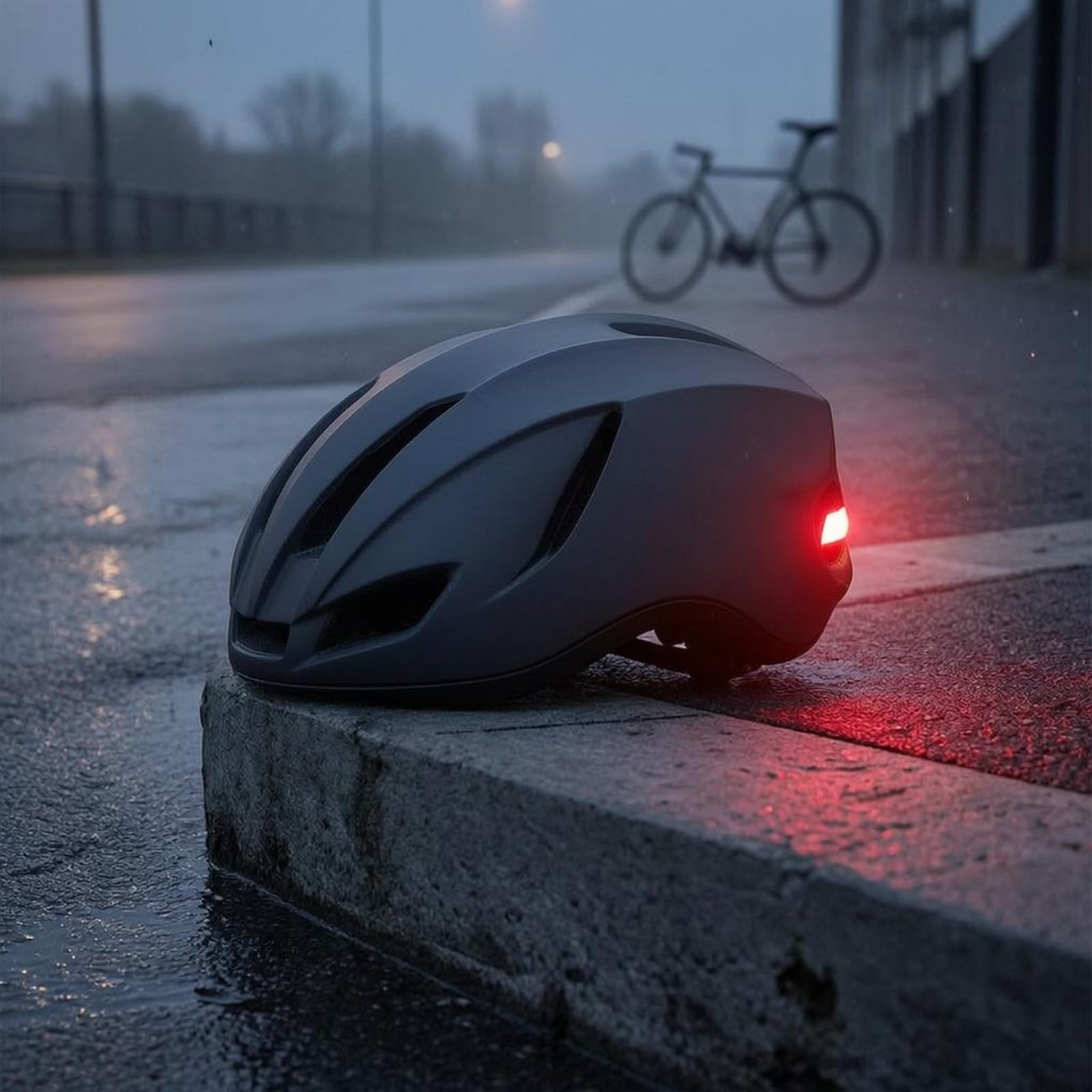 Casco de Ciclismo Adulto Casco Bicicleta Casco Urbano Casco con Luz Trasera Recargable USB Integrada y PC para Protección con Elegante Adecuado para Carretera