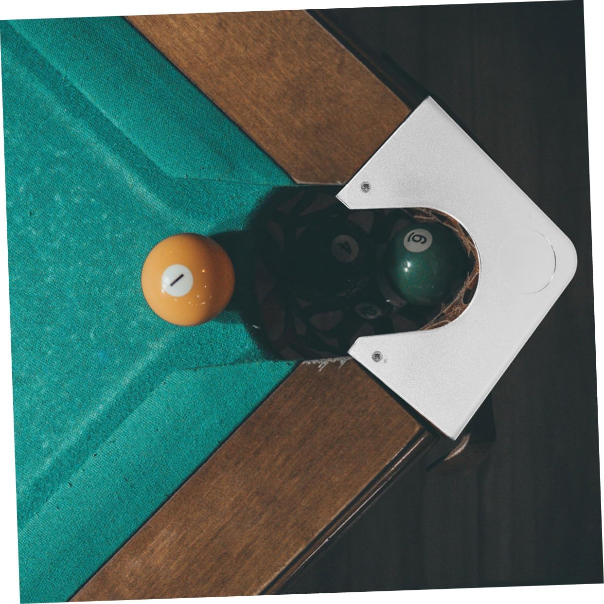 HANABASS Pool Table Chrome Corners Billiard Table Corner Pool Table Brush Corner Accessory Pool Table Pocket