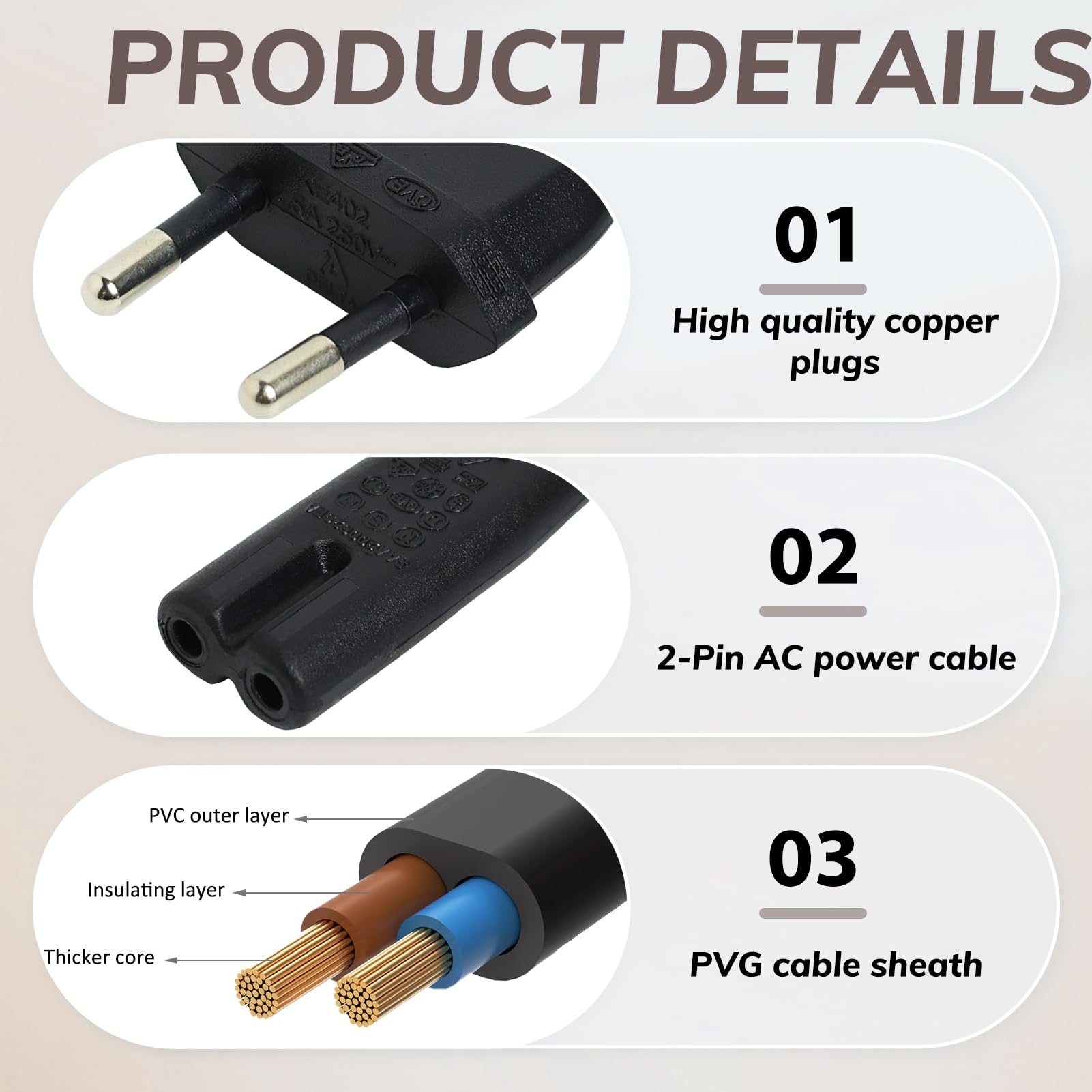 GOOBAY Cavo Alimentazione Spina Euro/aperto Con Interruttore 1,5