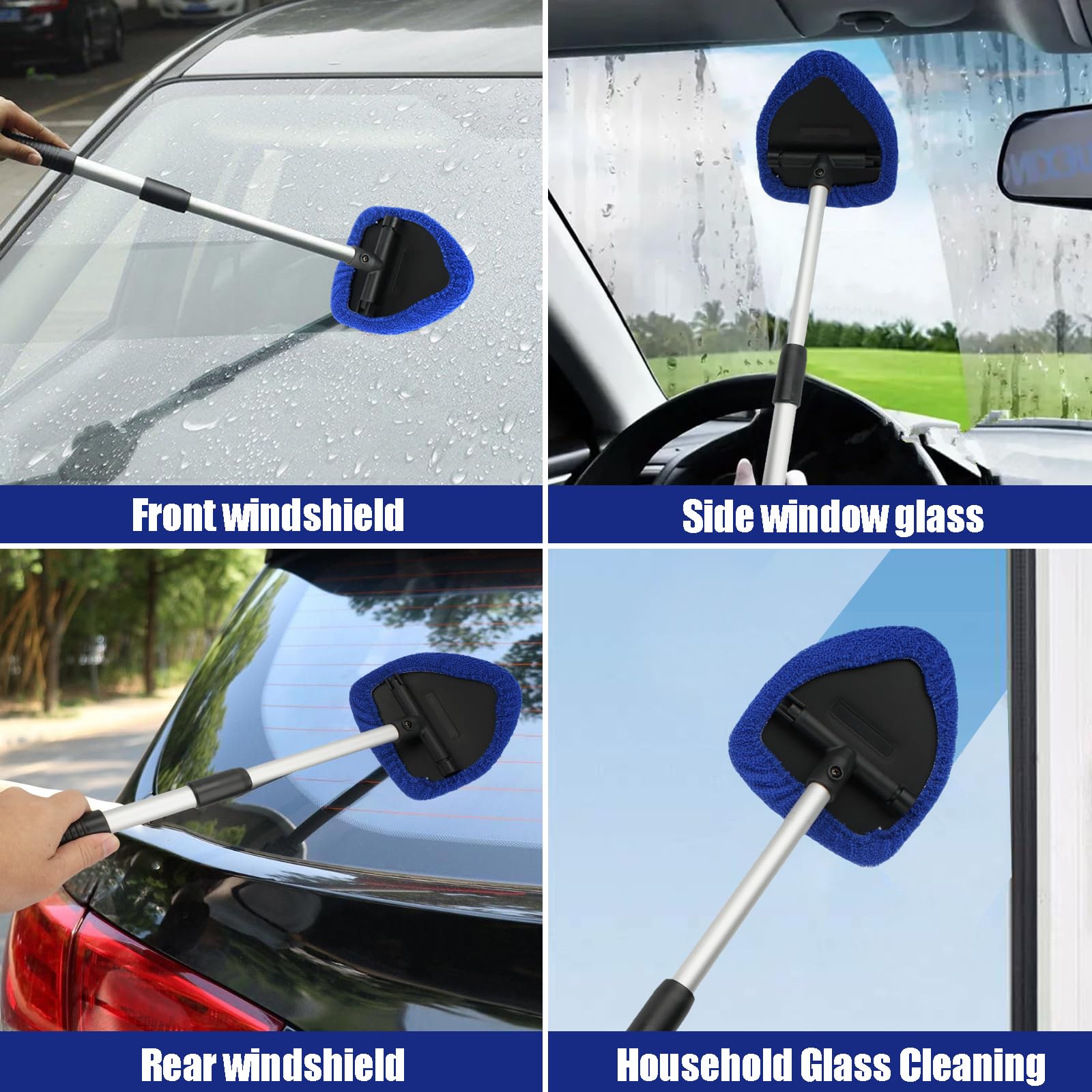 Auto Accessory Effektiver Autoscheiben Innenreiniger Windschutzscheiben Reiniger Auto Fensterreiniger, Scheibenreiniger für klare Sicht Frontscheiben Reiniger Innen Auto Fensterwischer