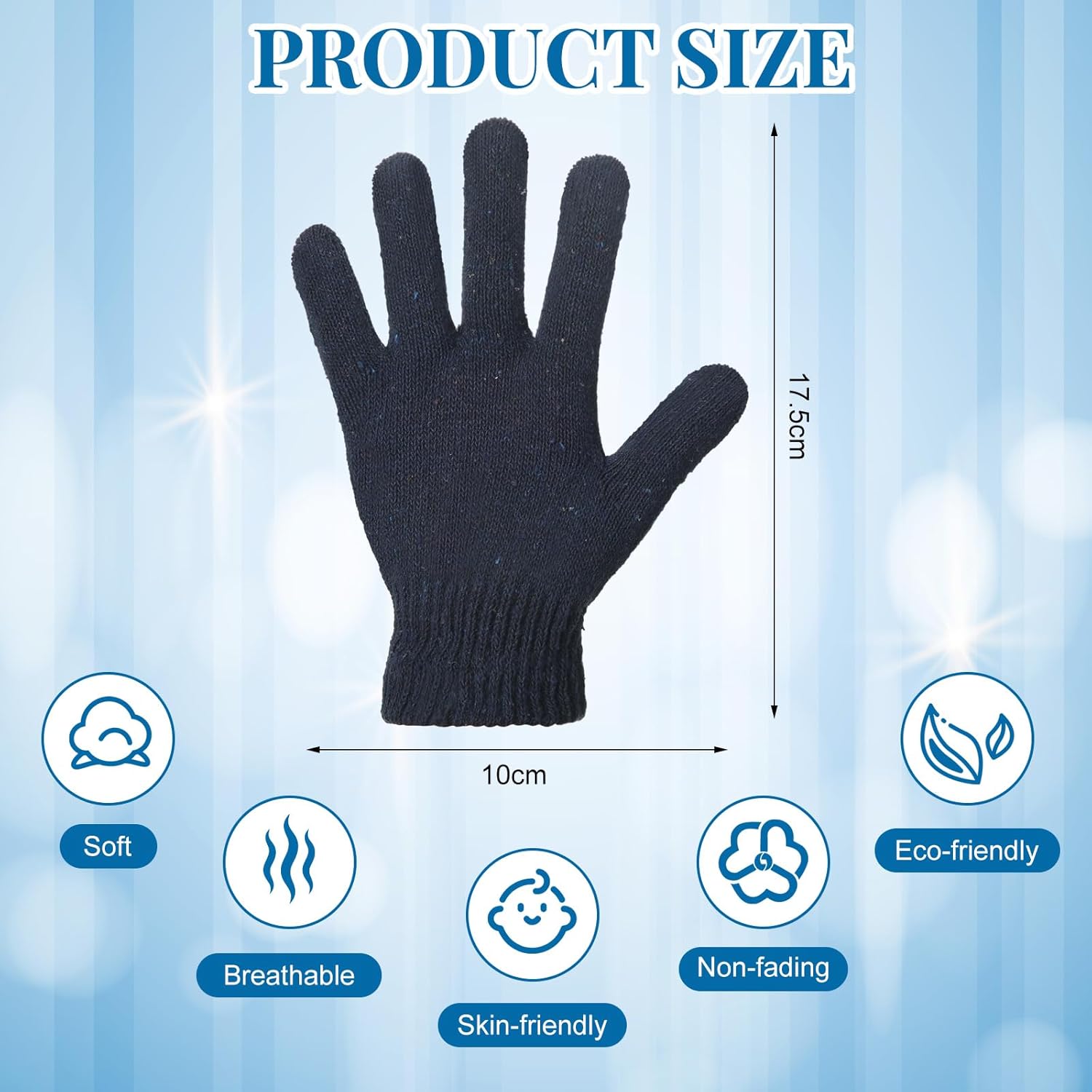 150ペア 冬用手袋 バルクニットストレッチ手袋 大人用 レディース メンズ 防寒手袋 ユニ