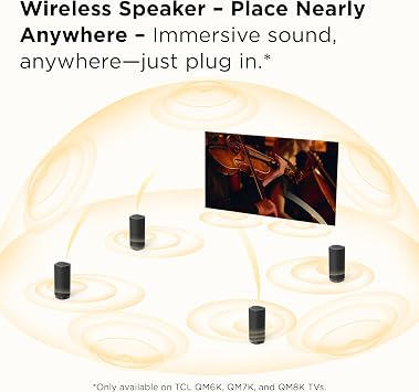 TCL Z100 Wireless Home Theater Speaker with Dolby Atmos FlexConnect Technology with Bluetooth Music Streaming, 170W Output Power, Smart Calibration (Pack of 2)