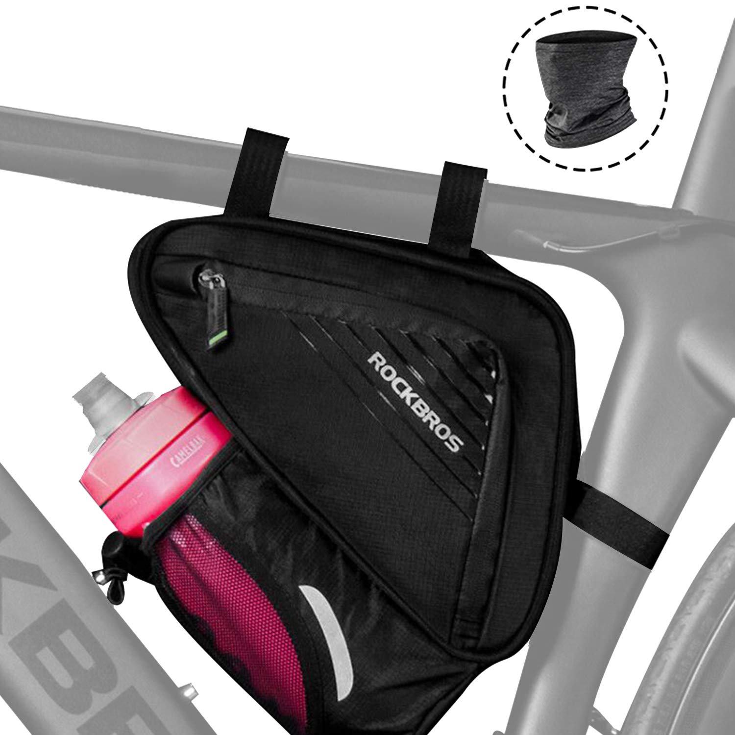 Bolsa Triangular Para Marco De Bicicleta - Impermeable, Con Compartimentos, Para Bicicletas De Carretera
