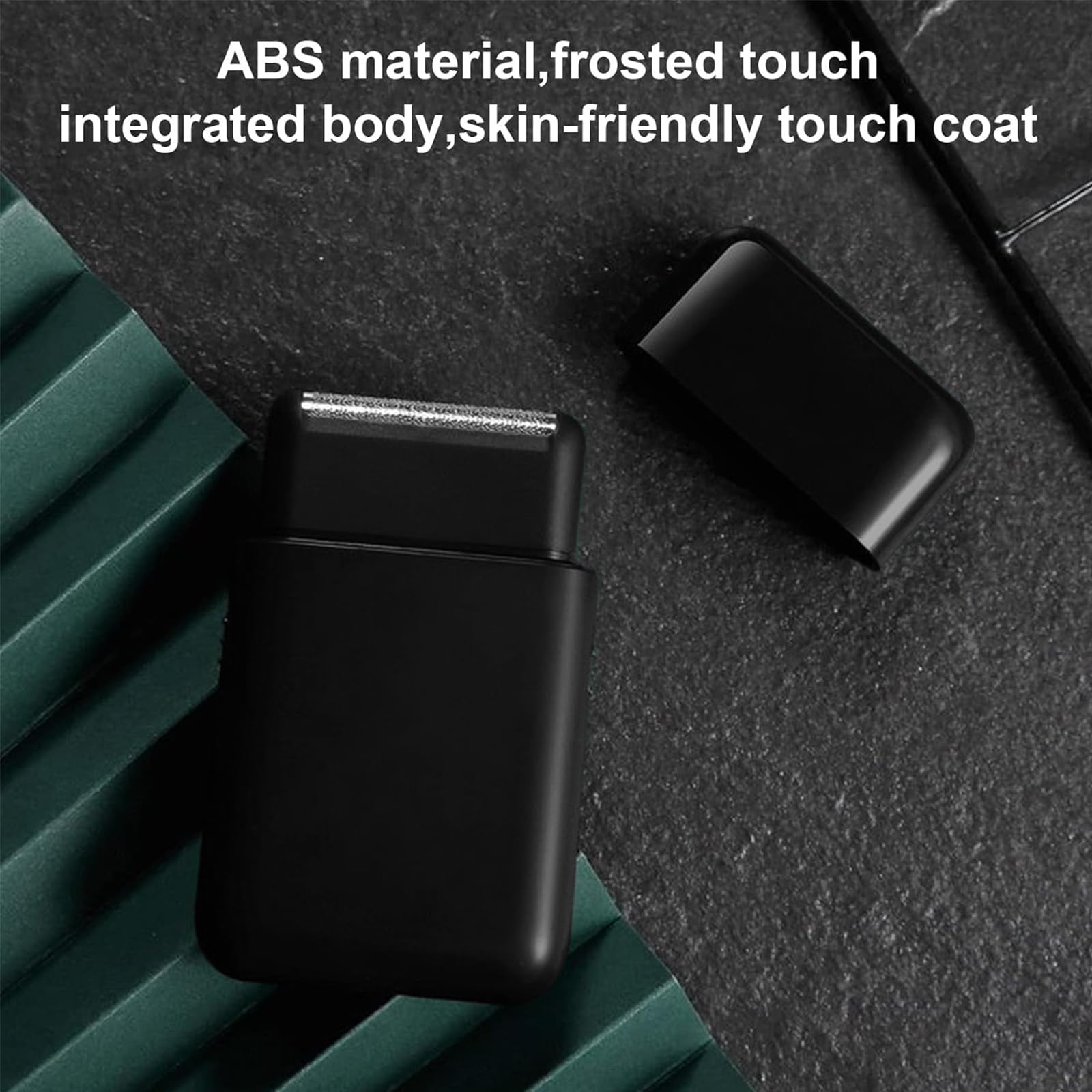 Rasoio a lamina da uomo multifunzione con basette pop-up, ricaricabile tramite USB, mini rasoio da viaggio per barba e peli del viso