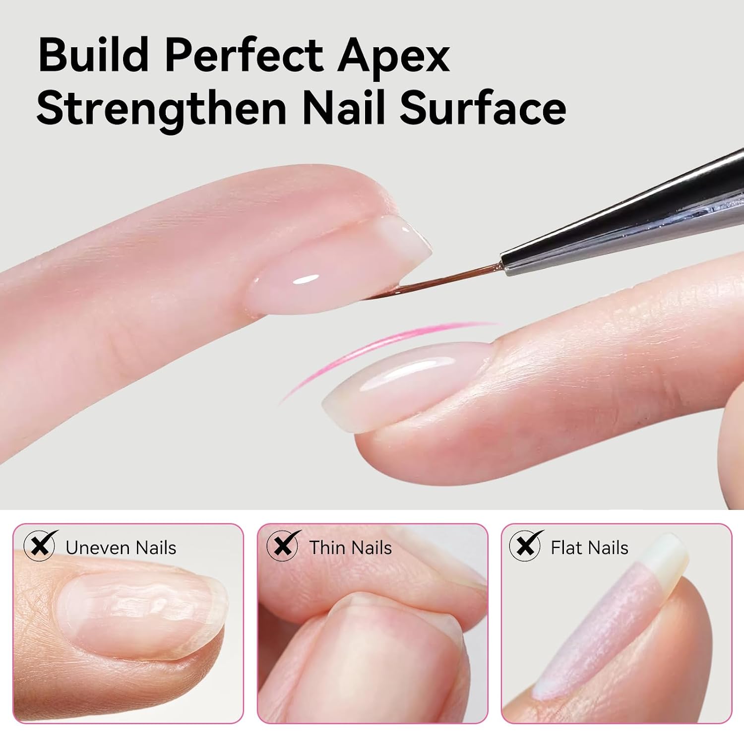 BORN PRETTY 6 in 1 Gel Nail Glue for Soft Gel Tip 15ML
