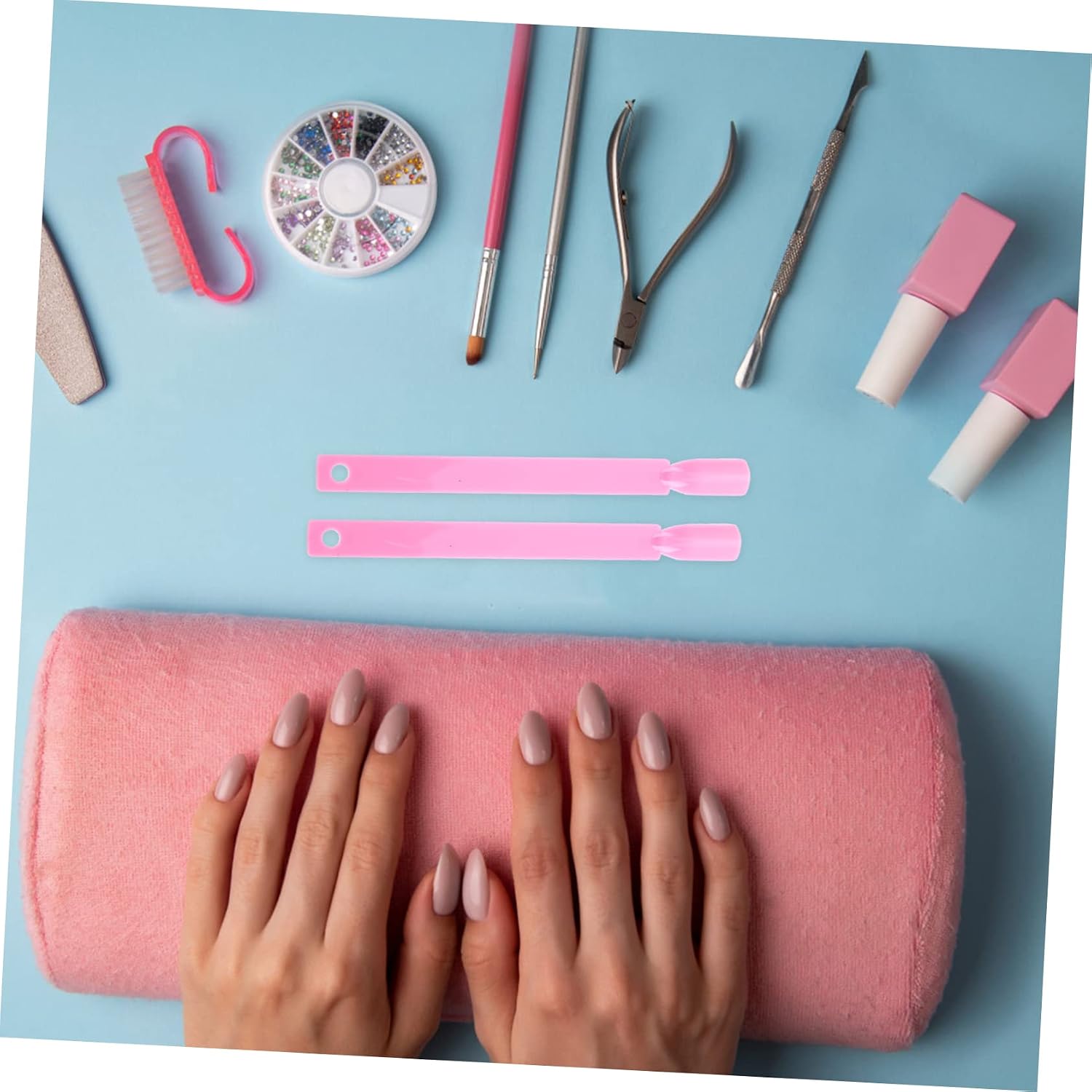 Fan-Shaped Nail Display Tips with Ring 150Pcs Nail Art Practice Cards for Manicure and Polish Color Display and DIY Enthusiasts