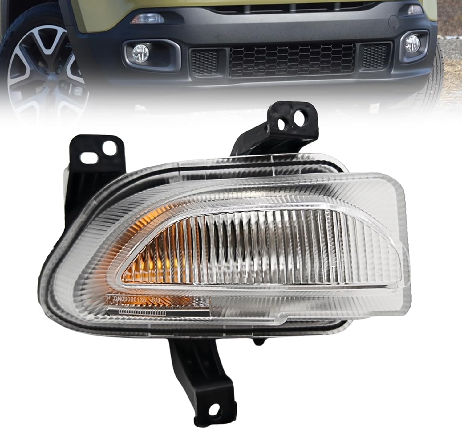 WILD BEAR Turn Signal Light for Jeep Renegade 2015 2016 2017 2018 Right Side Parking Marker Corner Lamp (Passenger Side)