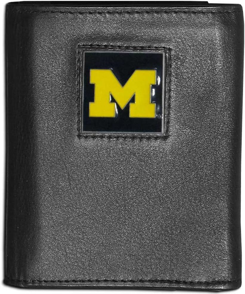 Siskiyou Sports Men's Deluxe Leather Tri-fold Wallet