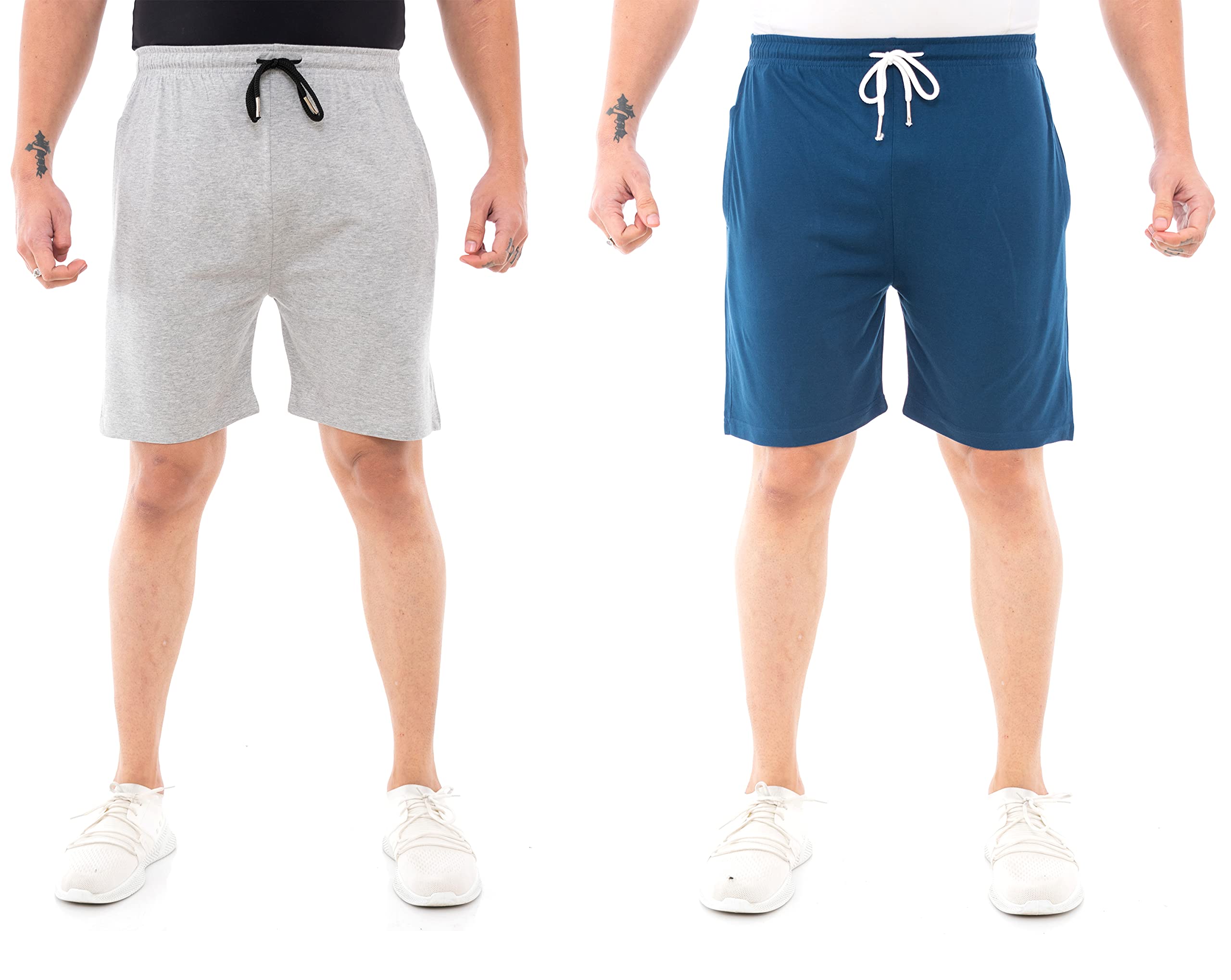 epoxy Men's Combo Shorts Pack - Sports, Gym, and Bermuda Shorts for Men - Pack of 2 - Cotton Fabric, Zipper Pocket, and Stylish Design - Summer Wear and Fitness Essentials-picture-23