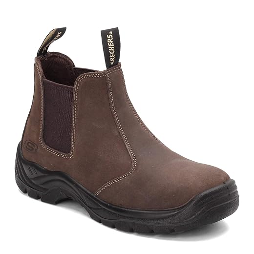 Skechers Men's Chelsea Boot Construction Shoe, Brown, 11.5