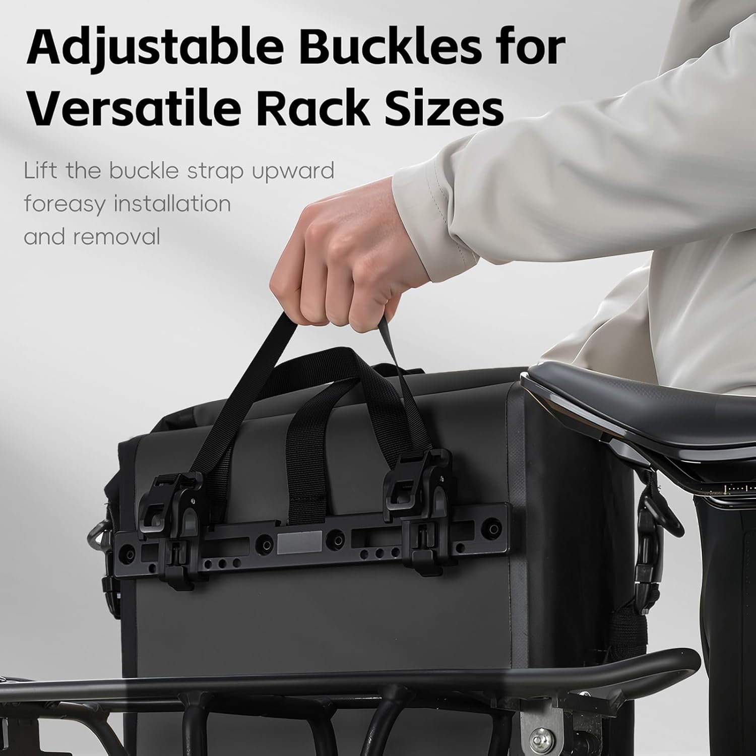 doorslay 12L-20L Bike Front Fork Bag, Rainproof Mountain Cycling Pack for Mountain Biking Commuting Long Distance Tours (One Size) (One Size)