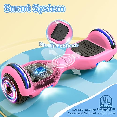Miniatura 6 de SISIGAD Scooter, 6.5" Flash Wheels & Corlorful LED Lights, All for Girls Boys Kids Ages 6+