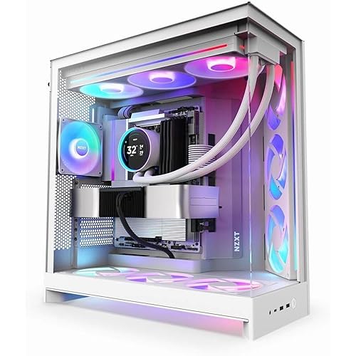NZXT CM-H92FW-R1 SGCC Tempered Glass Mid-Tower Case White