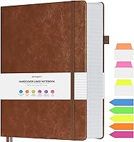 Vista 14 de Cuaderno de rayas universitarias, cuaderno grande con rayas B5, cuaderno de trabajo de 314 páginas numeradas con calcomanías de índice, papel