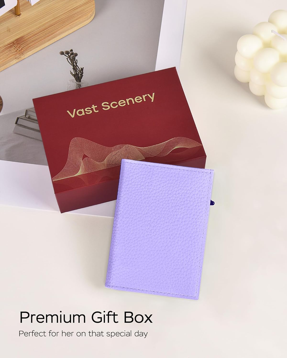 Women's Small Wallet - 2026 Trendy Lavender Purple, RFID Blocking Smart Metal Pop Up Card Holder, Ultra Slim Fits Most Bags & Pockets, Holds 11+ Cards 10+ Bills, Gift for Her - Image 7