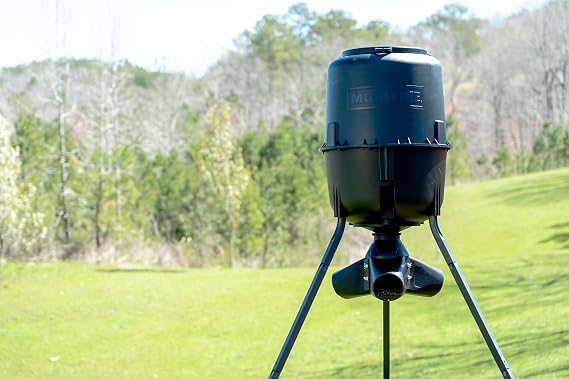 Moultrie 250ポンド重力鹿フィーダー - 三脚ゲームフィーダー - 簡単変換アダプター - プロテインペレット対応 - 鹿の管理のための頑丈なノーパワーセットアップ
