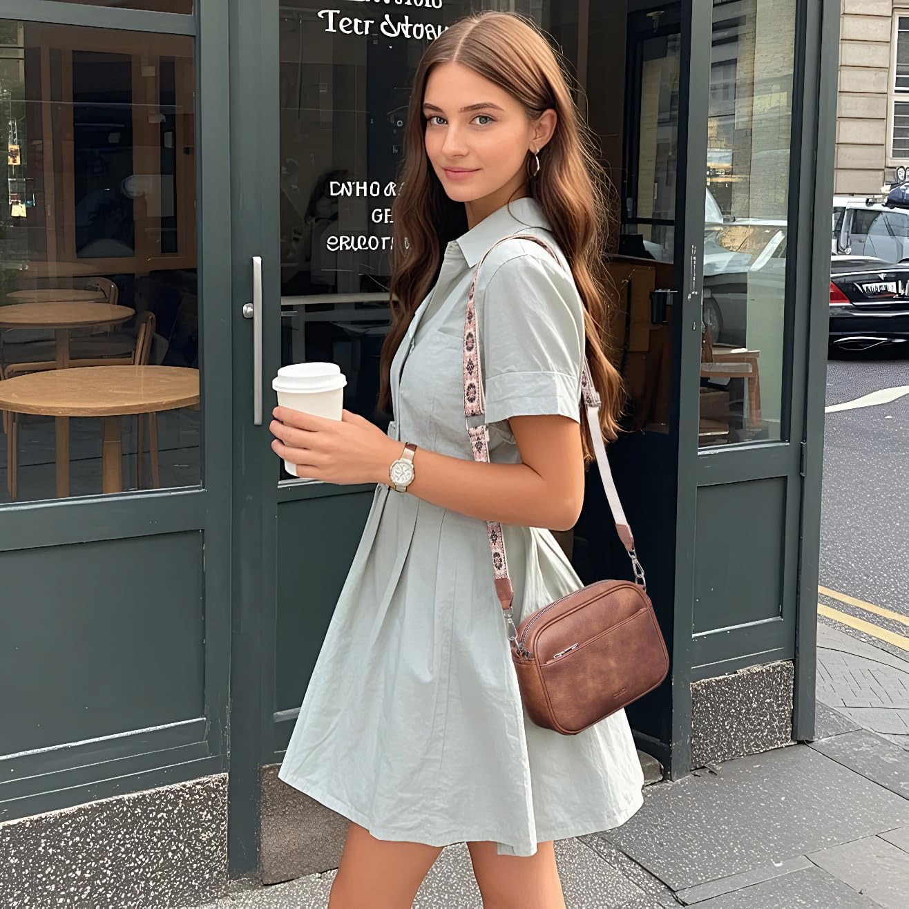 CLUCI Small Crossbody Bags for Women Purses for Women Cross Body Bag Crossbody Purse with Adjustable Wide Strap - Image 2