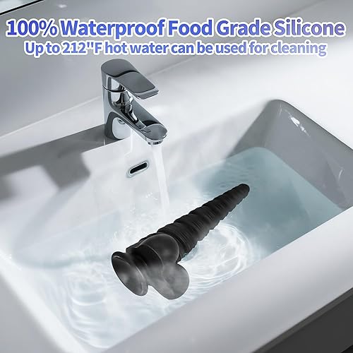 Miniatura 31 de Consolador anal realista para principiantes de 7.7 pulgadas, tapón de glúteos con fuerte ventosa para jugar con manos libres, cuentas anales