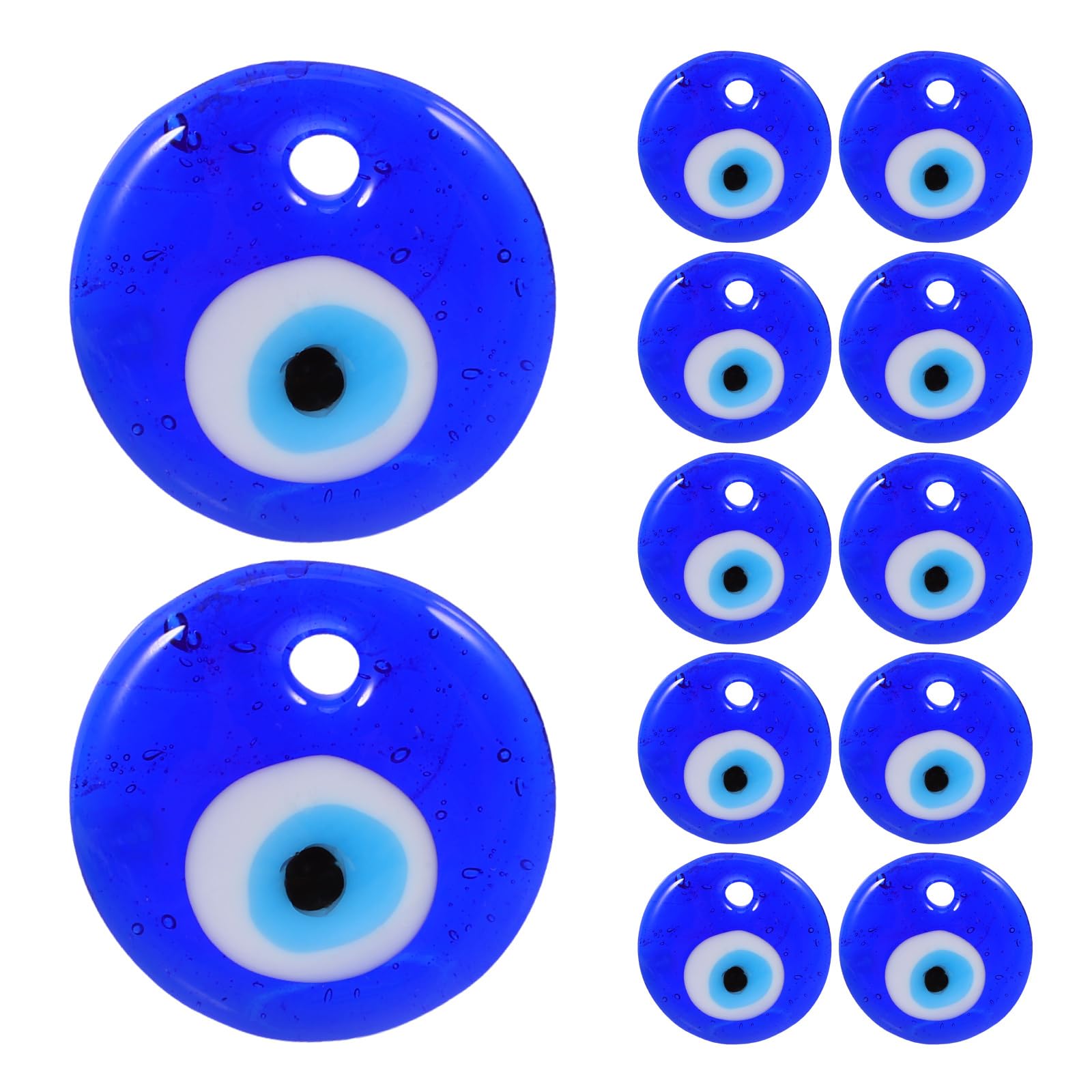 PATIKIL Böse-Augen-Perlen 12 Mm – 20 Stück, Mehrfarbig, Großes Loch Für DIY Schmuck & Deko