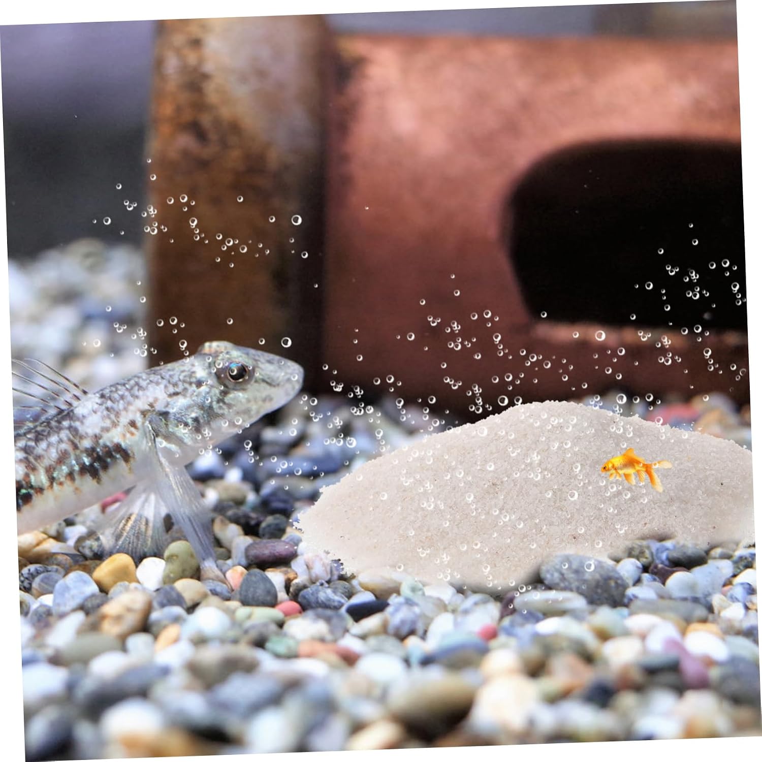 Totority 1bag White Aquarium Sand Decorative Gravel for Fish Tanks Flowerpots and for Smooth Finish for Aquascaping and Landscaping