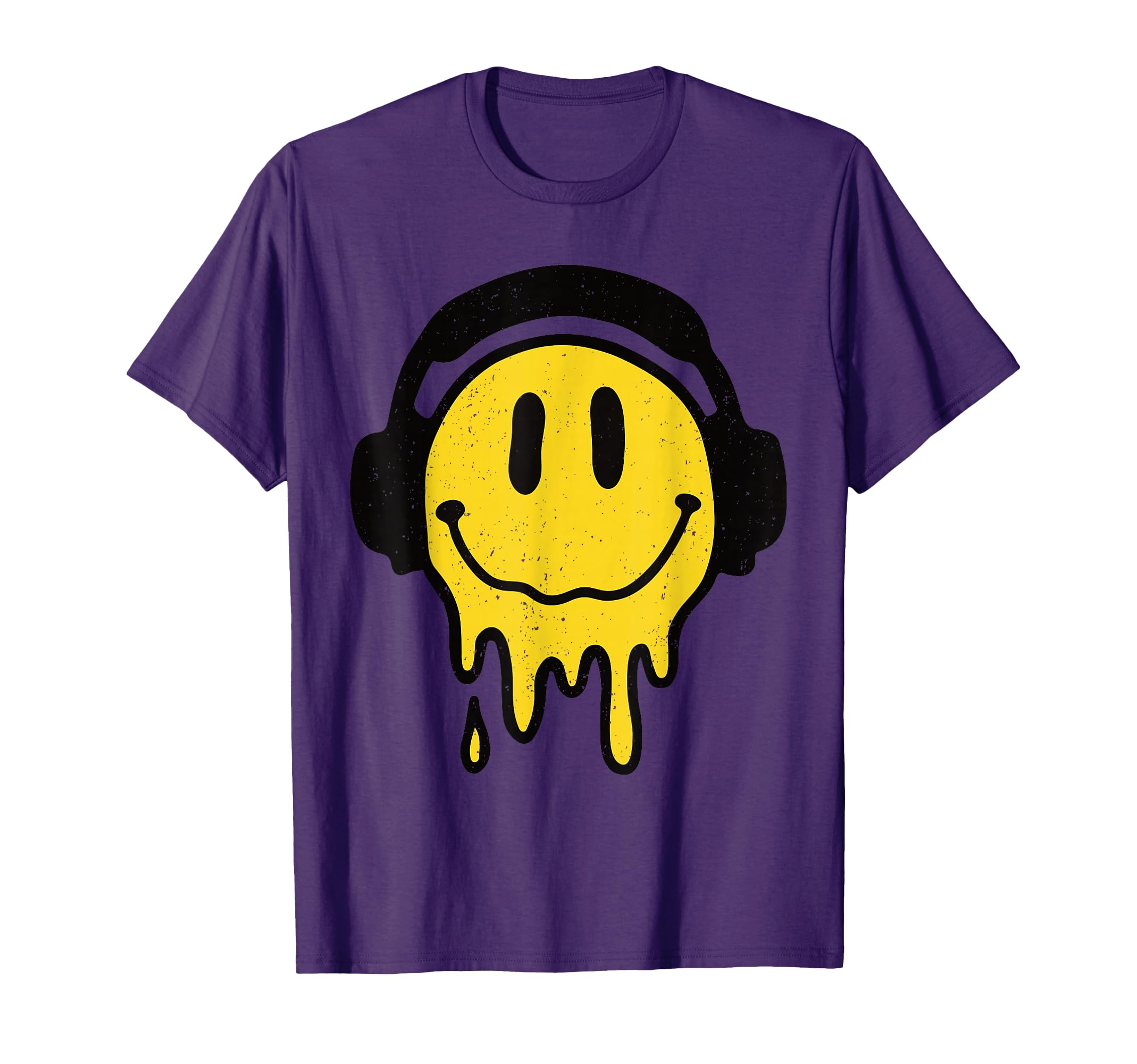 Melting Yellow Smile Funny Smiling Melted Dripping Face Cute T-Shirt