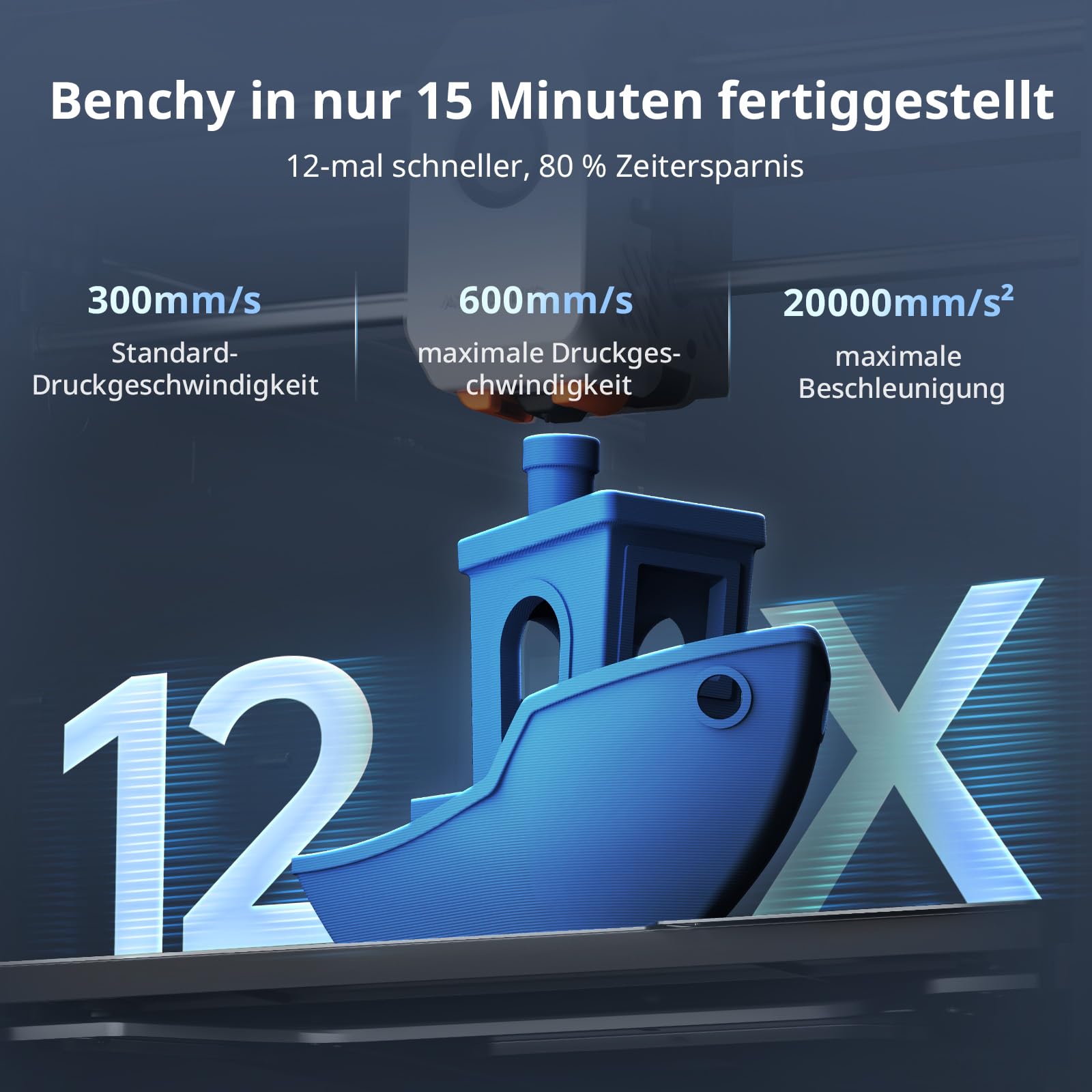 Anycubic Kobra S1 Max Combo 3D Drucker Groß, 65 °C aktive Kammerheizung, Vollständig Geschlossene CoreXY-Struktur, Druck mit maximal 16 Farben, Druckgröße 350x350x350 mm