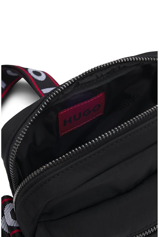 BOSS ジップ レポーターバッグ シリコンプリントロゴ BOSS ジップ レポーターバッグ シリコンプリントロゴ (Hugo Boss