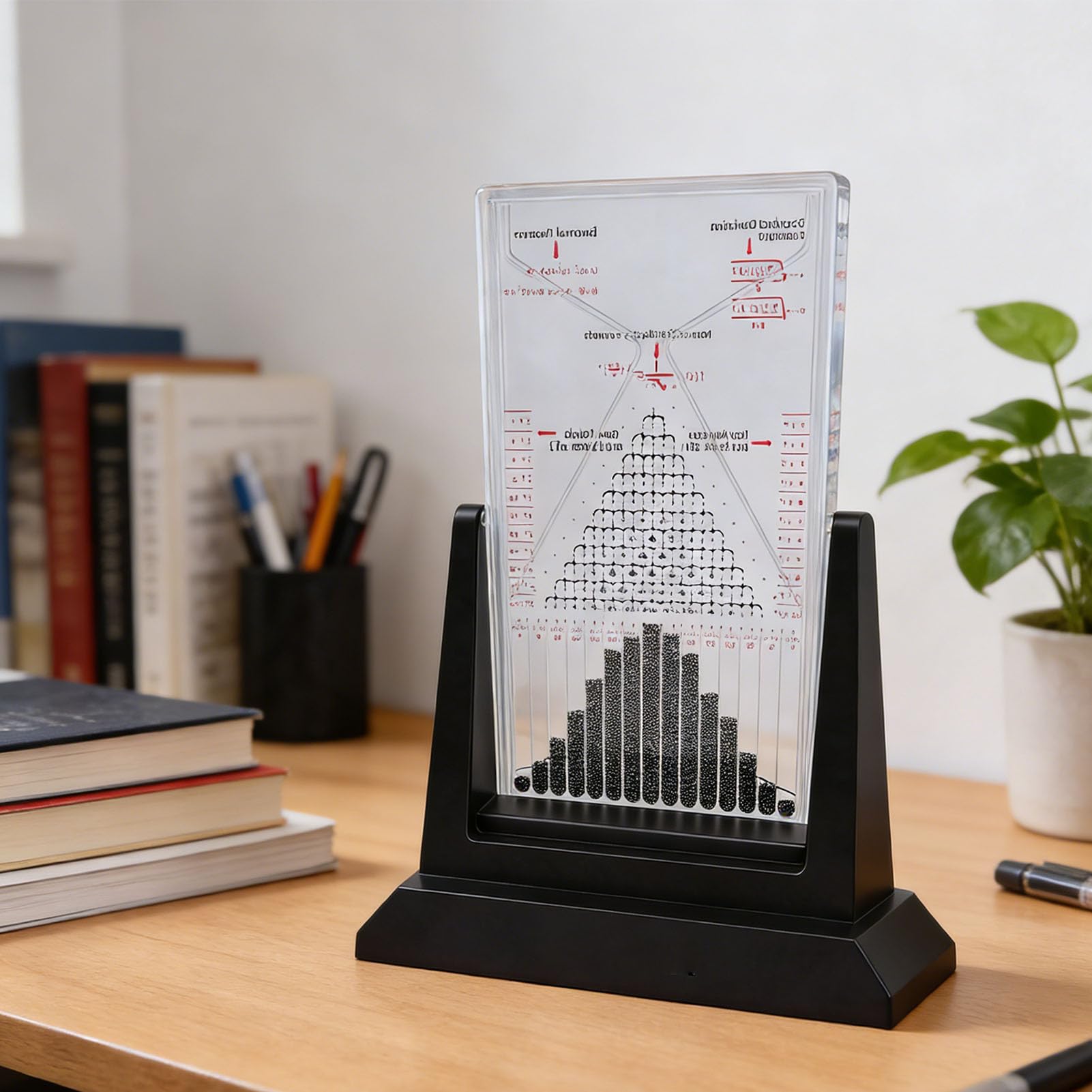 Galton Board - Modello educativo interattivo per giocattolo da ufficio, apprendimento fisico, scelta per studenti, insegnanti e scienziati, costruzione in plastica, 9,06